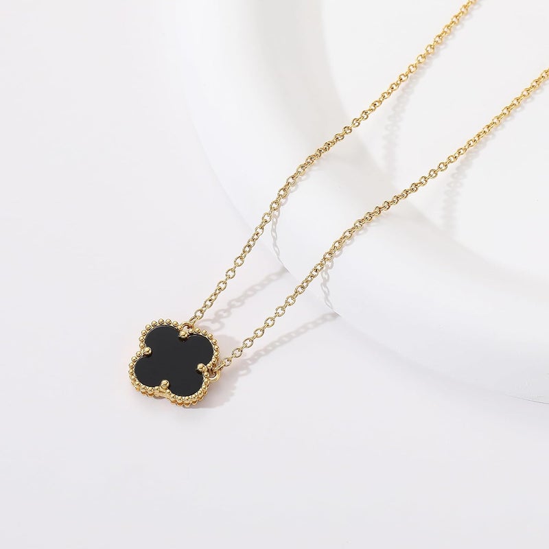 AIPPK Clover Pendant Necklace for Women 18K Gold Plated Four Leaf Clover Necklaces Lucky Simple Jewelry Gifts for Women - Image 4